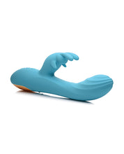 Load image into Gallery viewer, Curve Novelties Power Bunnies Snuggles 10x Silicone Rabbit Vibrator - Blue
