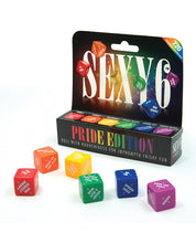 Cargue la imagen en el visor de la galería, Juego de 6 dados sexys: edición Pride
