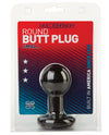 Round Butt Plug - Black