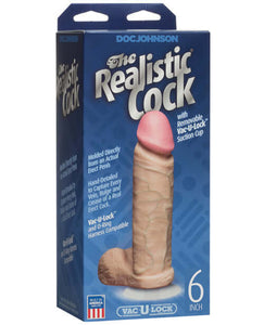 "6"" Realistic Cock W/balls"