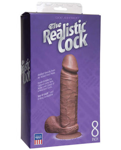 "8"" Realistic Cock W/balls"