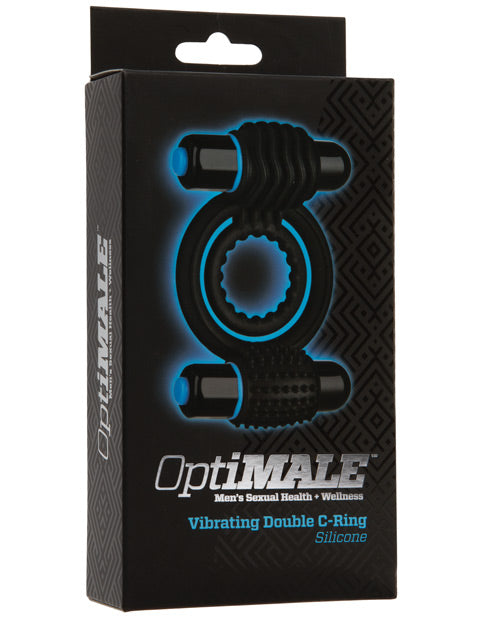 Optimaler vibrierender Doppel-C-Ring – Schwarz