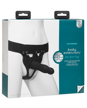 Load image into Gallery viewer, Body Extensions Be Daring 2 Piece Strap On Set - Black
