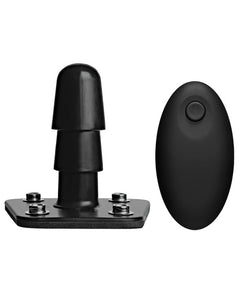 Vac-u-lock Vibrating Remote Plug W-snaps - Black