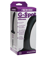 Load image into Gallery viewer, Vac-u-lock G Spot Silicone Dong - Black
