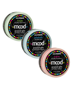Mood Lube Kissble Foreplay Gels - 2 Oz Asst. Flavors Pack Of 3