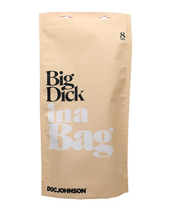 In A Bag 8" Big Dick - Clear