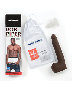Rob Piper Cock W-balls & Suction Cup - Chocolate