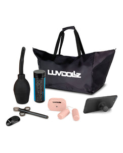 Luvdolz Remote Control Rechargeable Spread Eagle Pussy & Ass W-douche - Ivory