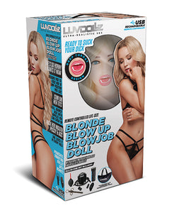 Luvdolz Remote Controlled Life Size Blow Up Blow Job Doll