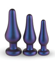 Cargue la imagen en el visor de la galería, Hueman Comets Butt Plug Set Of 3 - Purple
