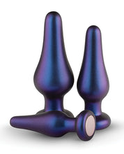 Load image into Gallery viewer, Hueman Comets Butt Plug Set Of 3 - Purple
