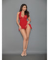 Euphoria Shorty Babydoll & Open Panty Red