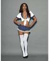 Euphoria Sexy School Girl Blue Plaid O-s