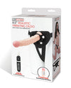 Lux Fetish 8.5" Realistic Vibrating Dildo W-strap On Harness Set