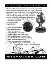 Afbeelding laden in Galerijviewer, Evolved Black Gem Anal Plug
