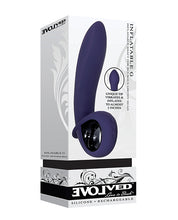 Load image into Gallery viewer, Evolved Inflatable G Rechargeable Vibrator - Purple
