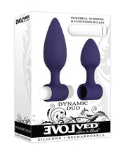 Load image into Gallery viewer, Evolved Dynamic Duo Anal Rechargeable - Purple-white
