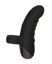 Load image into Gallery viewer, Evolved Hooked On You Curved Finger Vibrator - Black
