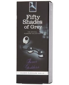 Cincuenta Sombras De Grey Diosa Interior Bolas De Placer De Metal Plateado