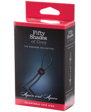 Load image into Gallery viewer, Fifty Shades Of Grey Again &amp; Again Adjustable Love Ring
