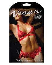 Load image into Gallery viewer, Vixen Cutout Lace Bra &amp; Side Tie Panty

