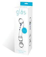 Load image into Gallery viewer, Glas 6&quot; Textured G-spot Glass Dildo
