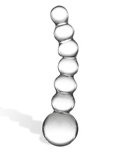 Load image into Gallery viewer, Glas 5&quot; Curved Glass Beaded Dildo
