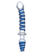 Load image into Gallery viewer, Glas 10&quot; Mr. Swirly Double Ended Glass Dildo &amp; Butt P
