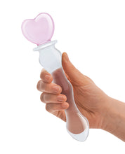 Load image into Gallery viewer, Glas 8&quot; Sweetheart Glass Dildo - Pink-clear

