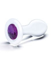 Load image into Gallery viewer, Glas 3.5&quot; Bling Bling Glass Butt Plug - Clear
