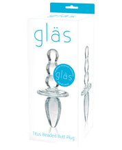 Load image into Gallery viewer, Glas Titus Beaded Glass Butt Plug
