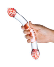 Load image into Gallery viewer, Glas Red Head Double Glass Dildo
