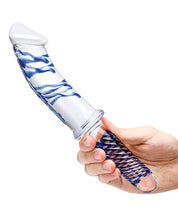 Load image into Gallery viewer, Glas 11&quot; Realistic Double Ended Glass Dildo W-handle - Blue
