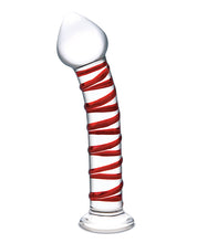 Load image into Gallery viewer, Glas 8&quot; Mr. Swirly Glass Dildo - Red
