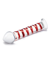 Load image into Gallery viewer, Glas 8&quot; Mr. Swirly Glass Dildo - Red
