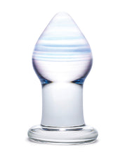 Afbeelding laden in Galerijviewer, Glas Amethyst Rain Glass Butt Plug
