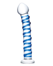 Load image into Gallery viewer, Glas Spiral Glass Dildo - Blue
