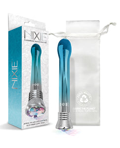 Nixie Waterproof Bulb Vibe - 10 Function Blue Ombre Glow