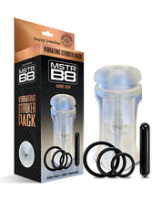 Load image into Gallery viewer, Mstr B8 Hand Cuff Vibrating Stroker Pack - Kit Of 5 Clear
