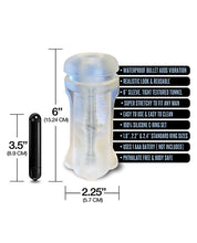 Load image into Gallery viewer, Mstr B8 Hand Cuff Vibrating Stroker Pack - Kit Of 5 Clear
