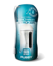 Load image into Gallery viewer, Shower Stroker Vibrating Pussy - Clear
