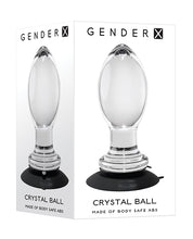 Load image into Gallery viewer, Gender X Crystal Ball Plug W-suction Cup - Clear
