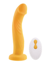 Load image into Gallery viewer, Gender X Sweet Embrace Dual Motor Strap On Vibe W-harness - Yellow
