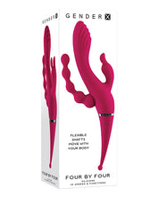 Load image into Gallery viewer, Gender X Four By Four Vibrator - Burgundy
