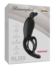 Load image into Gallery viewer, Bliss Hummingbird Vibrating Cock Ring - Black
