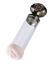 Load image into Gallery viewer, Pipe Male Masturbation Cup Penis Enlargement Pump - Clear
