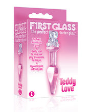 Load image into Gallery viewer, The 9&#39;s First Glass Teddy Love Glass Butt Plug - Pink
