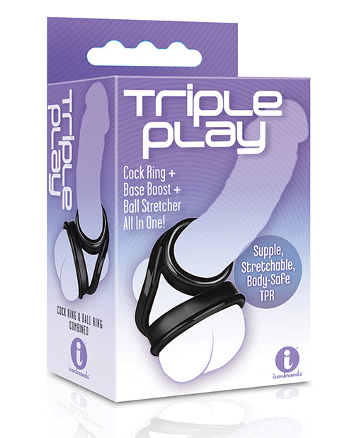 Triple Action TPR Cock Ring for Enhanced Performance Use