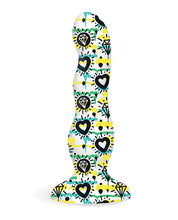 Afbeelding laden in Galerijviewer, Collage Diamonds &amp; Hearts Curvy Silicone Dildo
